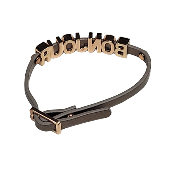 3/ $15 BCBGeneration Bonjour Bracelet Rose Gold Bronze - Picture 5 of 10